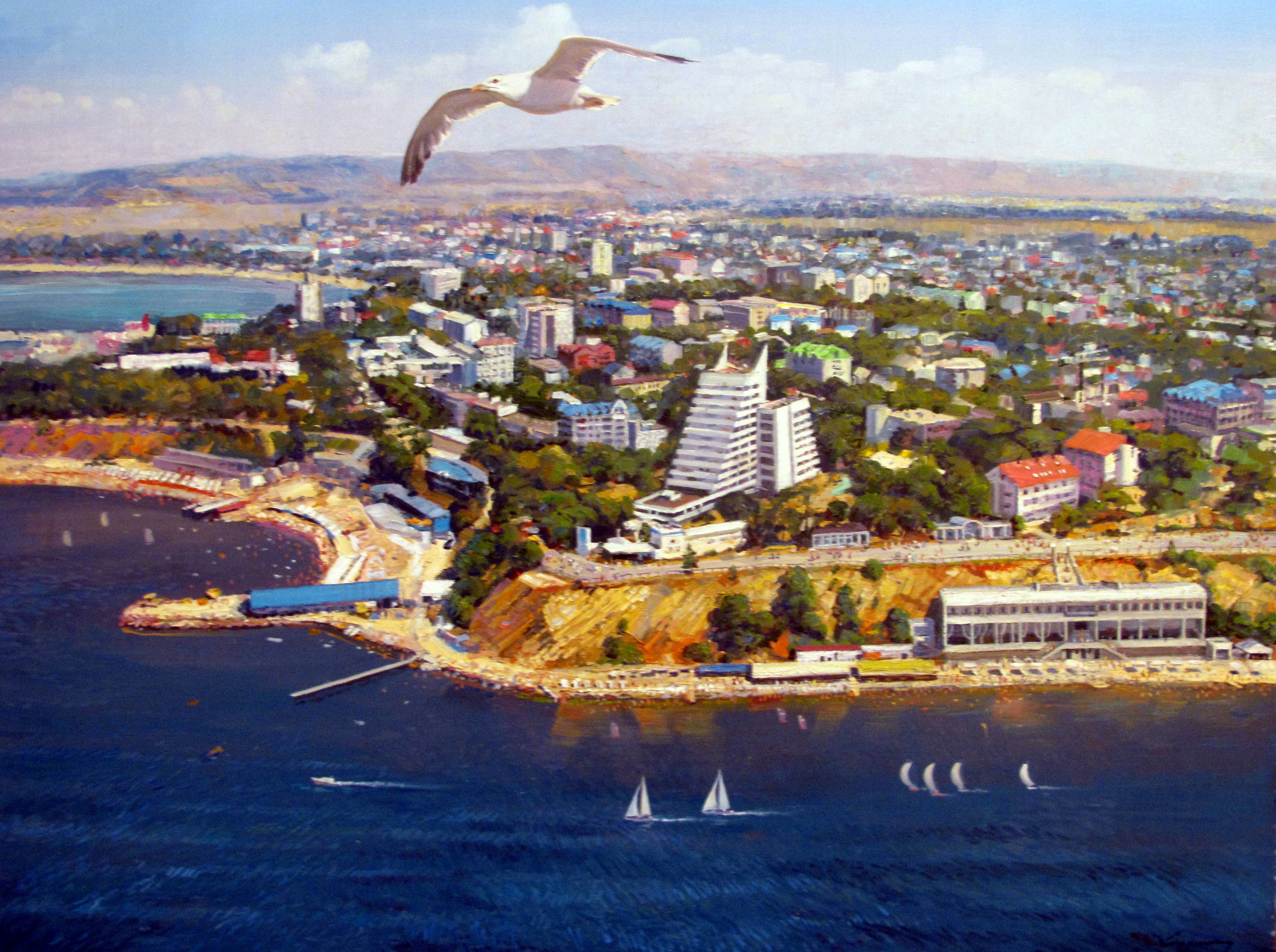 Черное море Анапа живопись