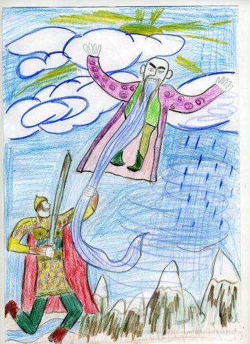 Рисунок Черномора для детей