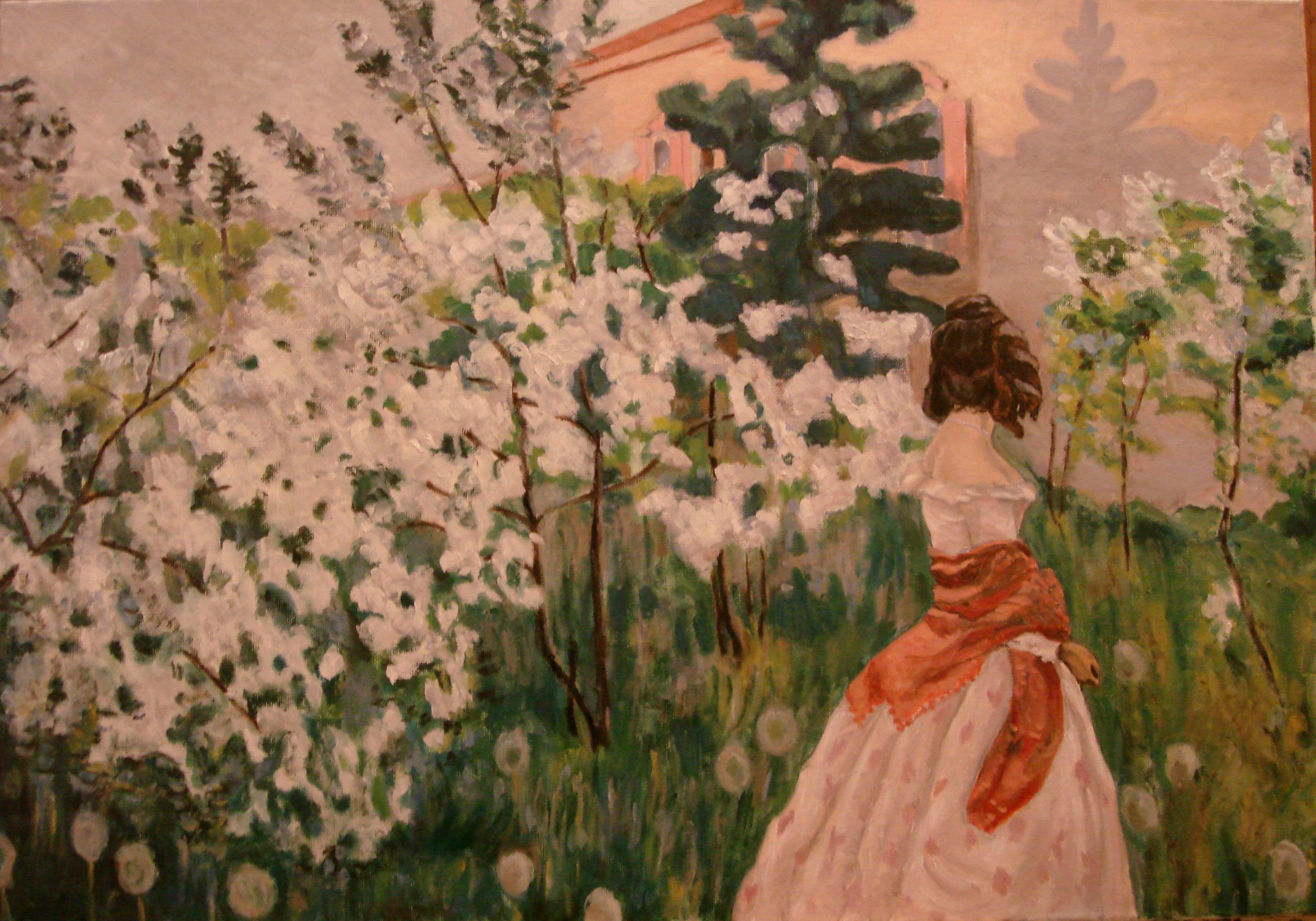 Картина вишневый сад Борисов-Мусатов