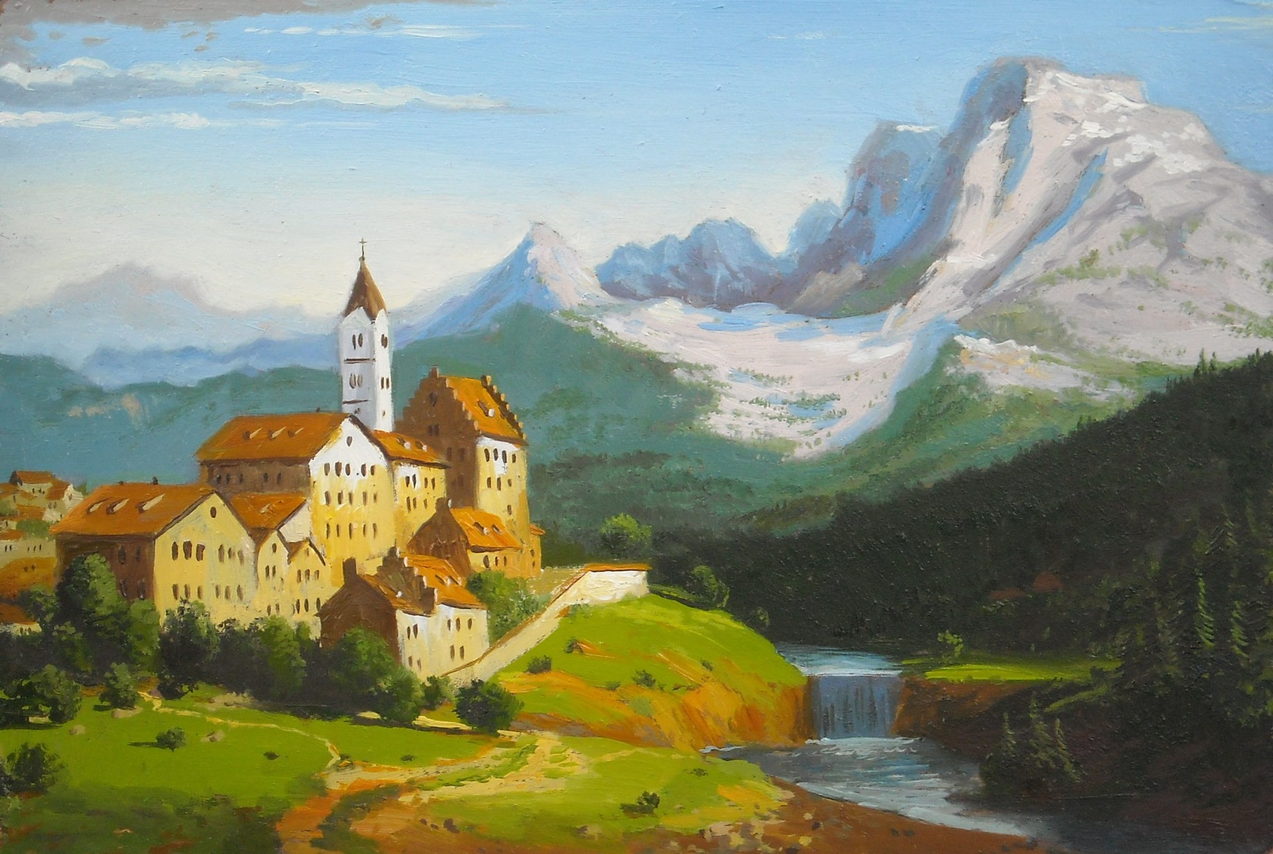 Пейзажная живопись Швейцарии