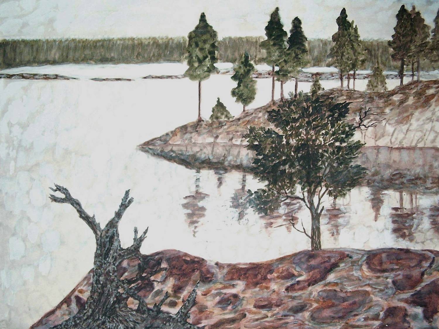 Детский рисунок ладожское озеро