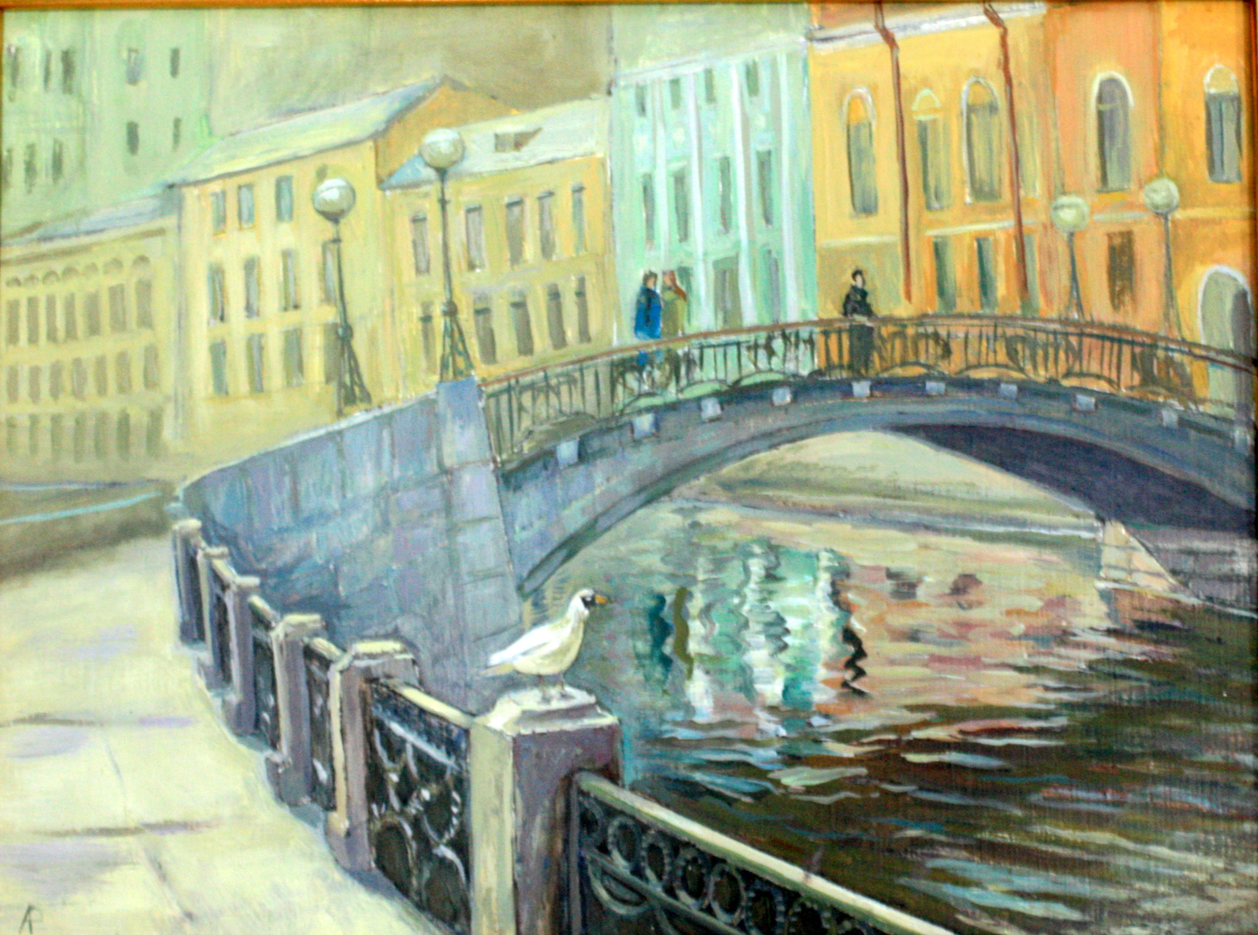 Мост поцелуев Санкт-Петербург рисунки