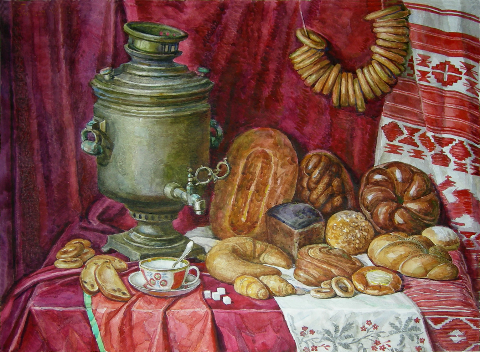 Картина каравай хлеба в живописи 19 века
