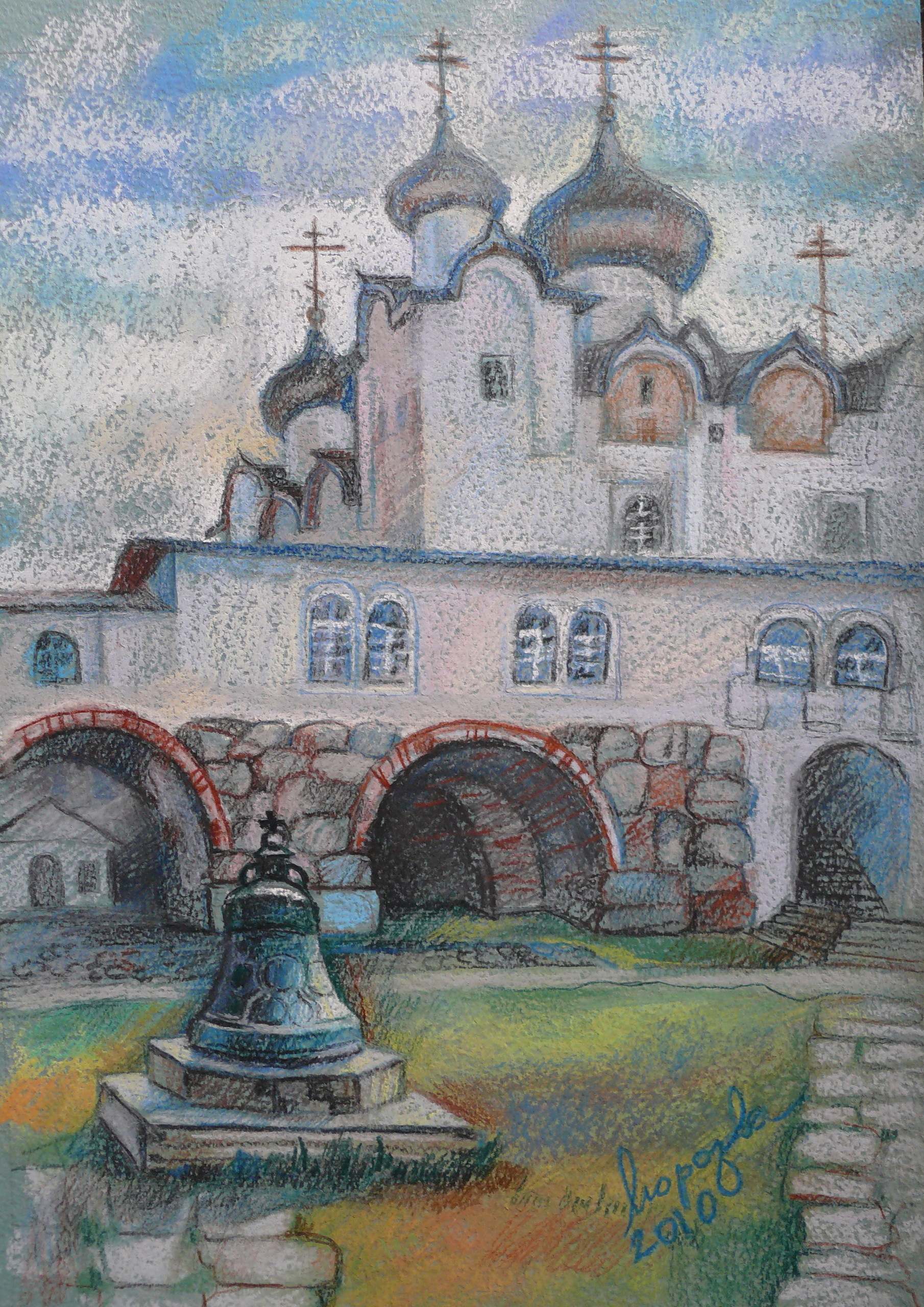 Соловецкий монастырь рисунок