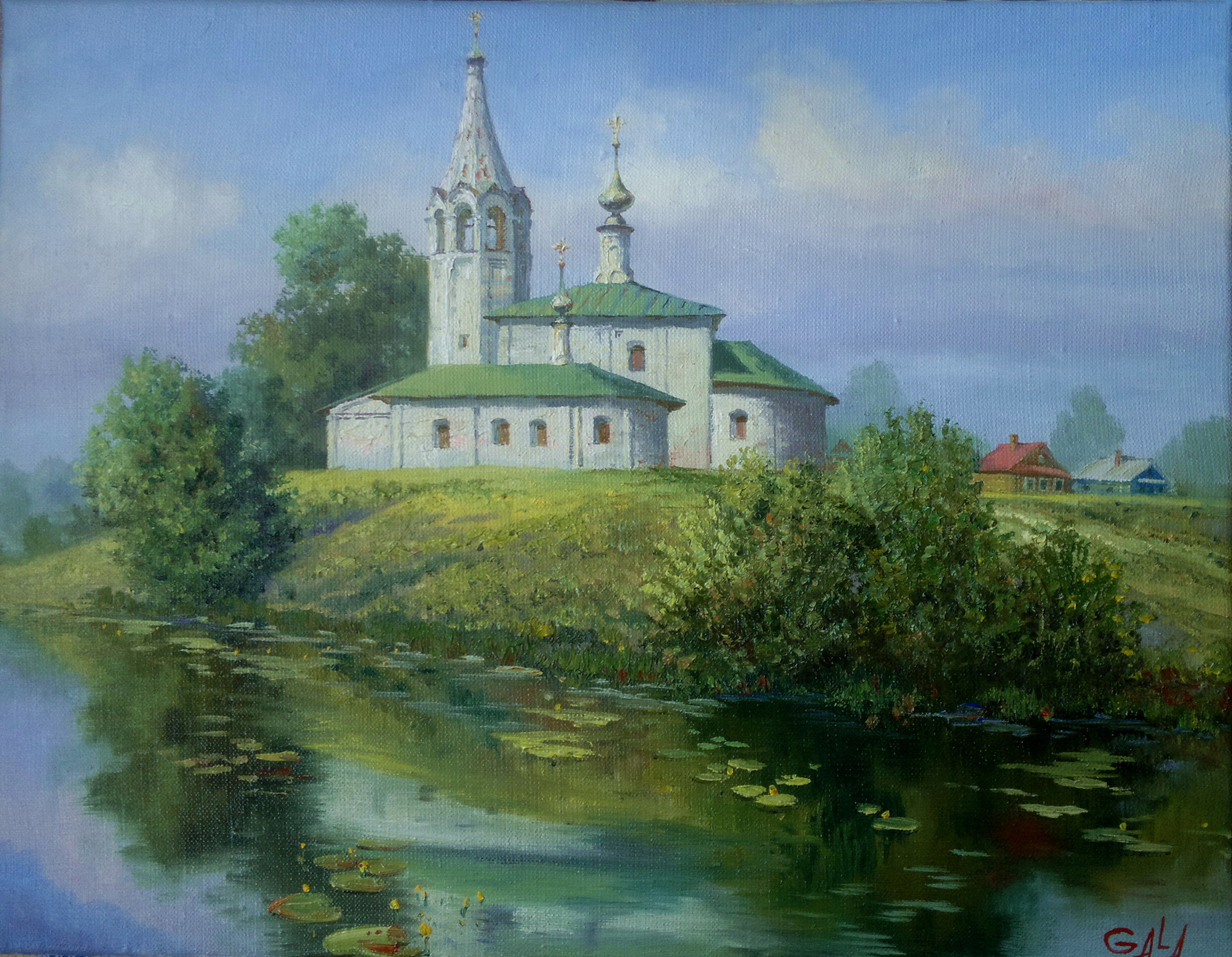 Сочнев пейзаж Церковь