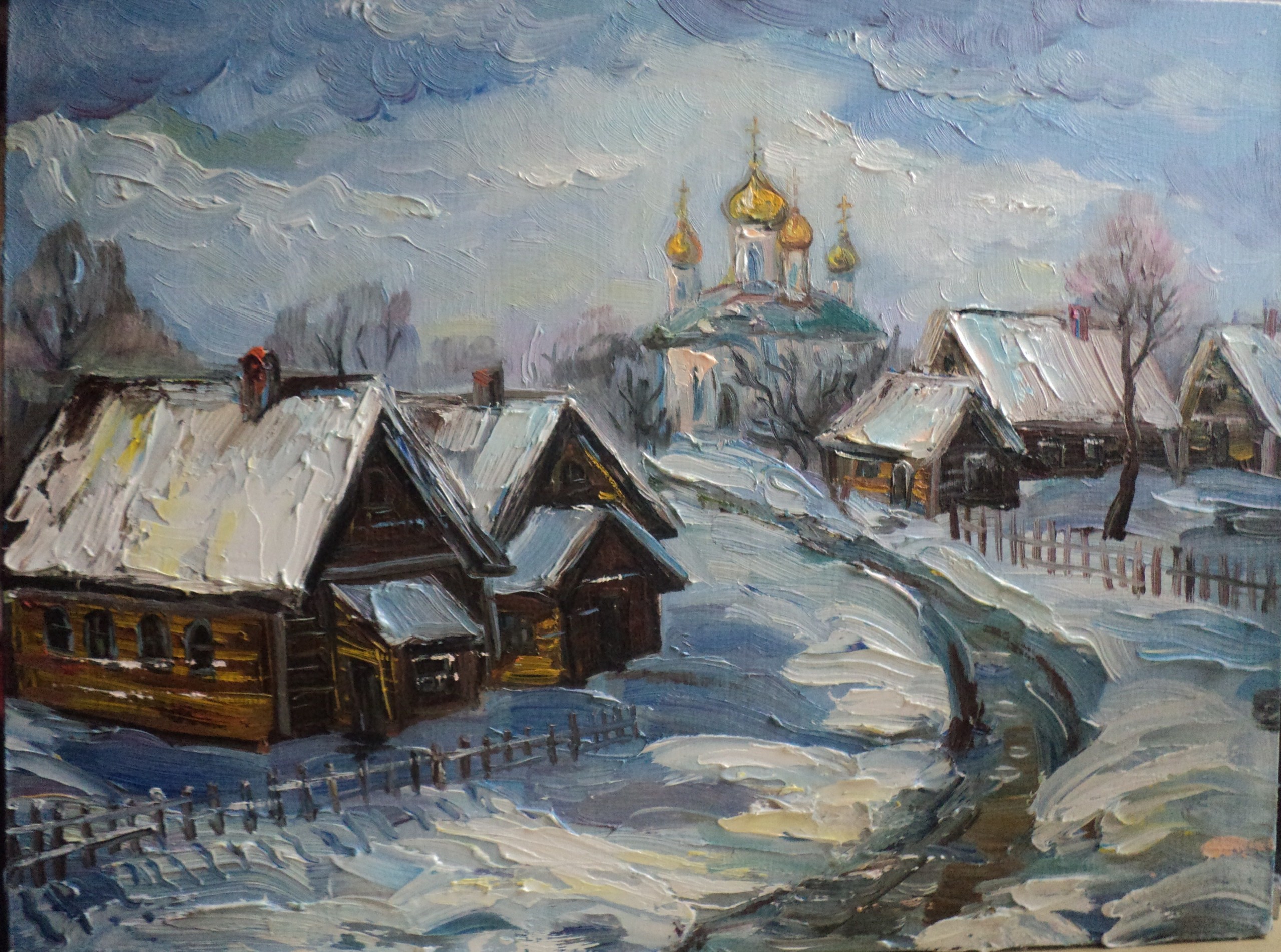 Художник Владислав Лебедько зима