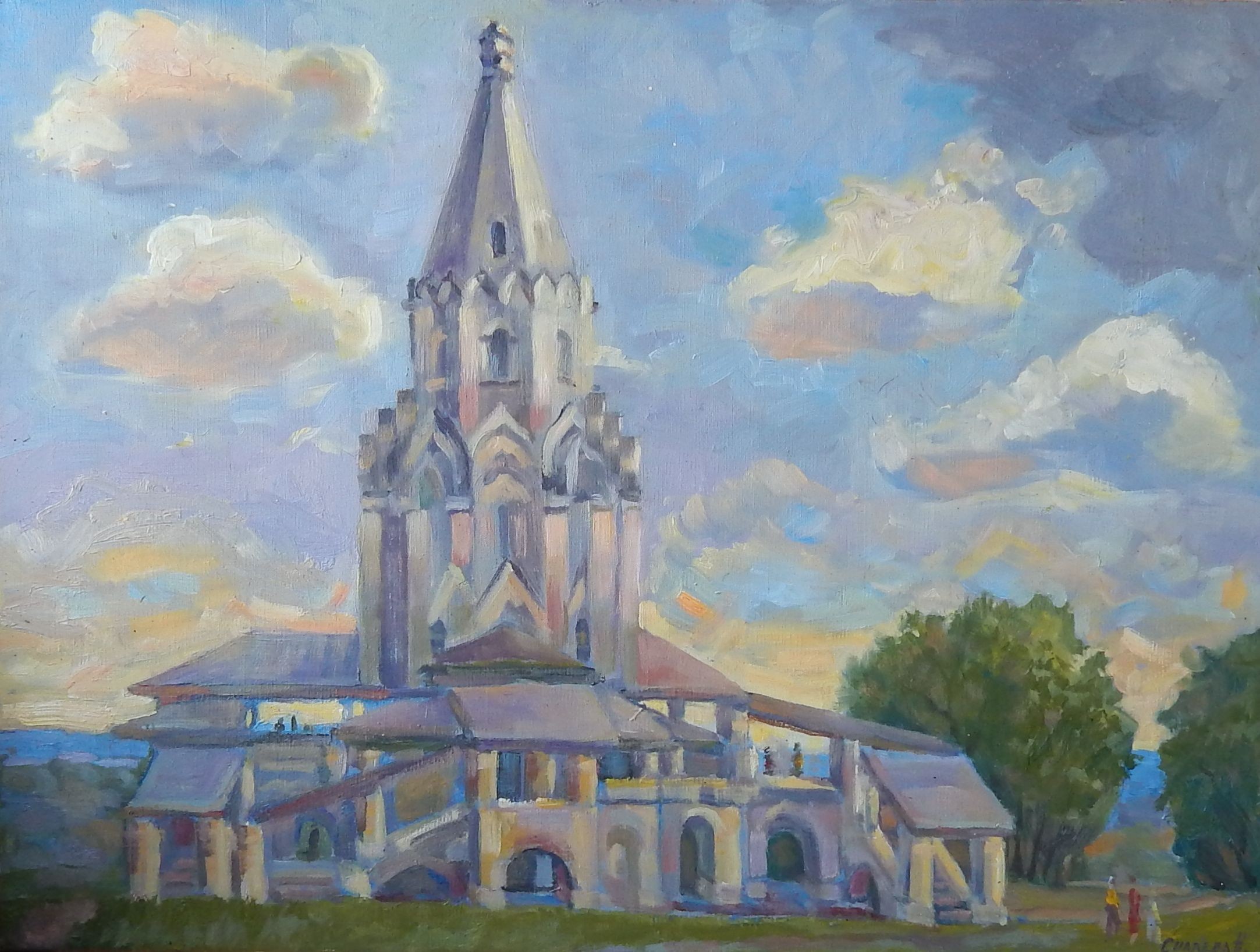 Коломенская Церковь Вознесения картины