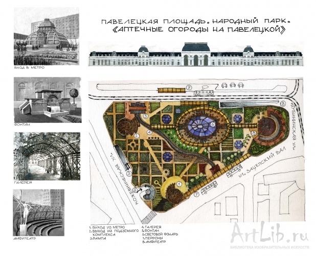 Аптекарский огород план схема