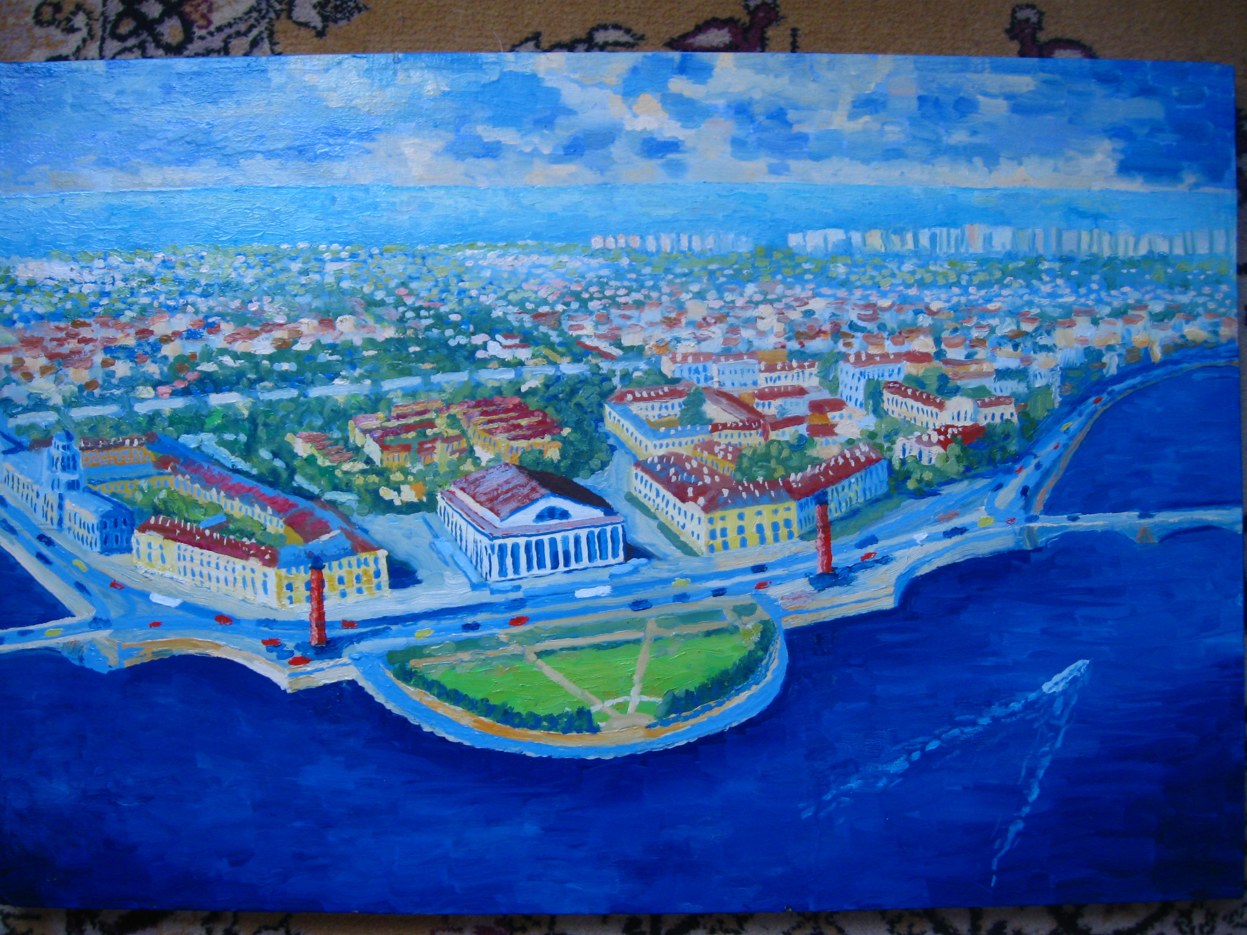 Васильевский остров Санкт-Петербург иллюстрация